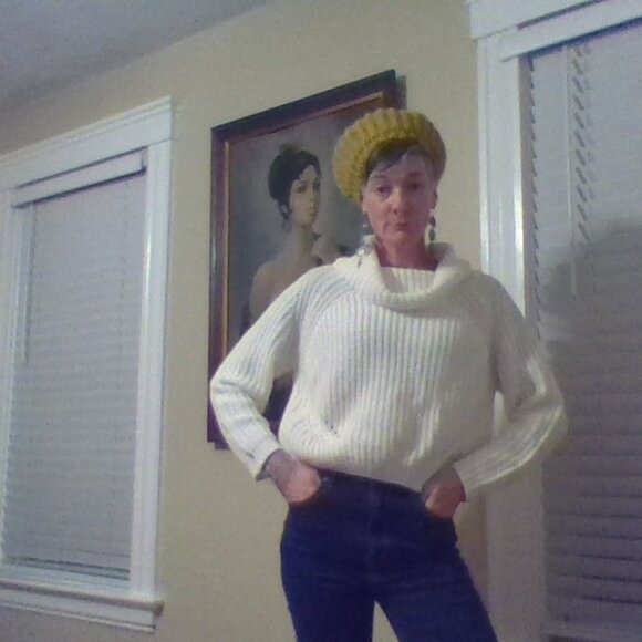 Moon & Madison Cowl Neck Chunky Knit Sweater - Picture 2 of 3